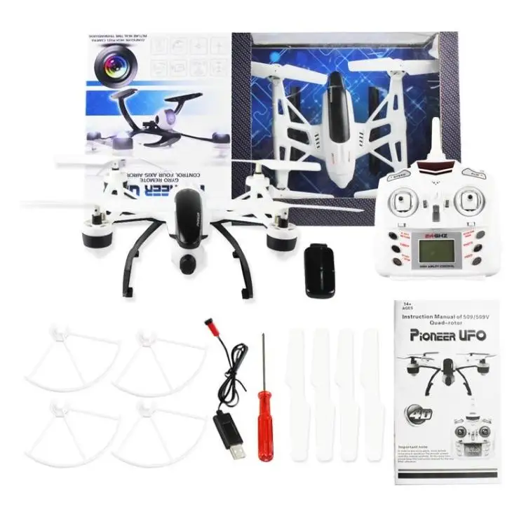 F16204 5 JXD 509V 509W UFO Drone with 0 3MP Camera Headless mode One Key Return