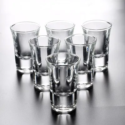 6 шт. набор ликер Ласточка Spirit Cup Pint Copo Shot glass мини, для вина Verre Bicchieri Vetro Copas Bullet glass es с подстаканником - Цвет: 6 Pcs 40ml