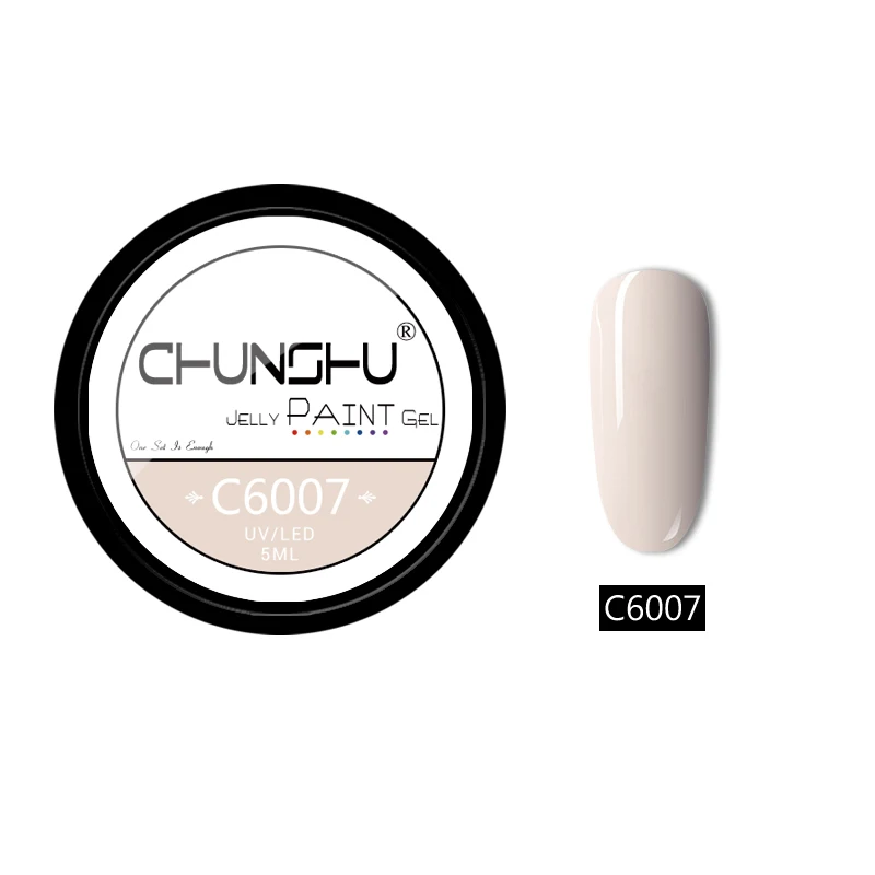C6007 CHUNSHU 66 цветов УФ-гель для ногтей Желейный Цветной Гель-лак для рисования 5 мл впитывающий лак для ногтей гель для ногтей Дизайн ногтей маникюр DIY - Цвет: C6007