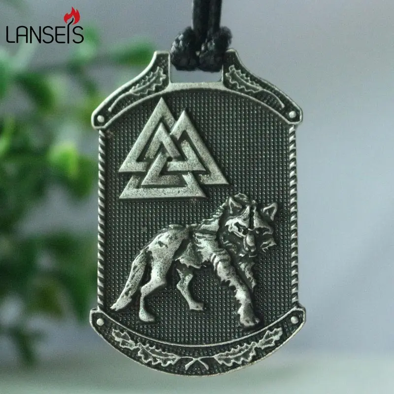 1 шт. мужское ожерелье с орлом и волком|viking odin|valknut pendantviking wolf |
