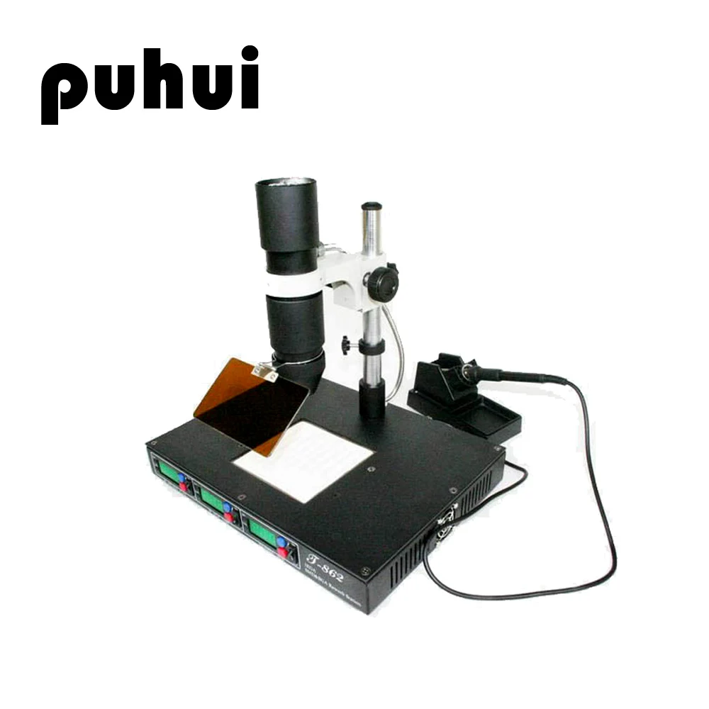 

PUHUI T-862 SMD Infrared Soldering Rework Station Soldering Welder Mobile Phone Motherboard Desoldering Station Maintenance