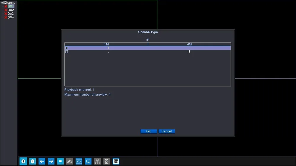 Azishn h.265 48 v poe nvr 4ch