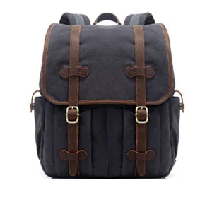 

Men Backpack Business canvas Men Laptop Bag Large Capacity New Travel Backpack College Student School Bags black/ArmyGreen