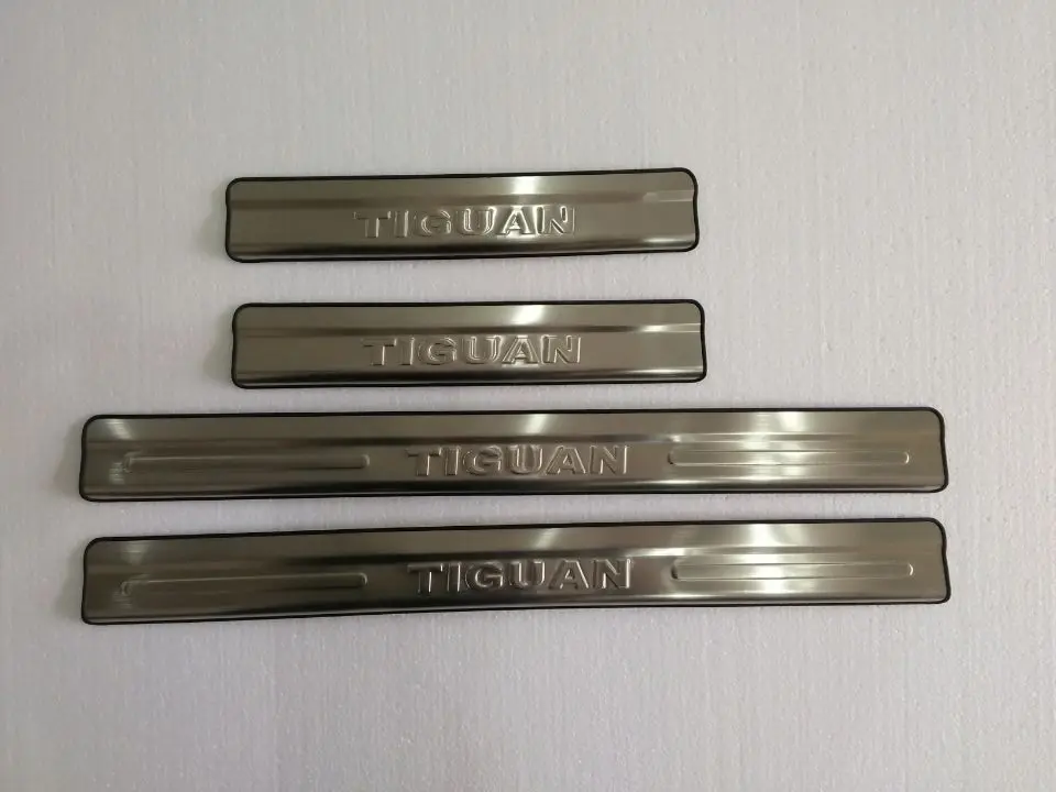 stainless door sill scuff plate guards protector sills trim pedal for vw Tiguan 2012-2017 4pcs/set | Автомобили и мотоциклы