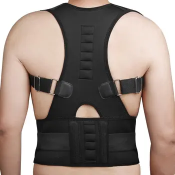 Unisex Adjustable Magnet Posture Corrector Orthopedic Back Support Belt lumbar Corset Back Brace