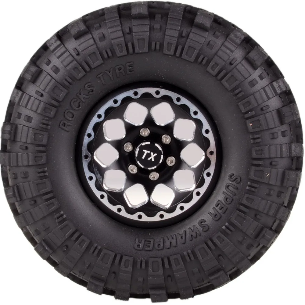 Aluminum 1.9" Beadlocks Wheel Rims 1065 For Axial SCX10 D90 RC Cars Rock Crawler 