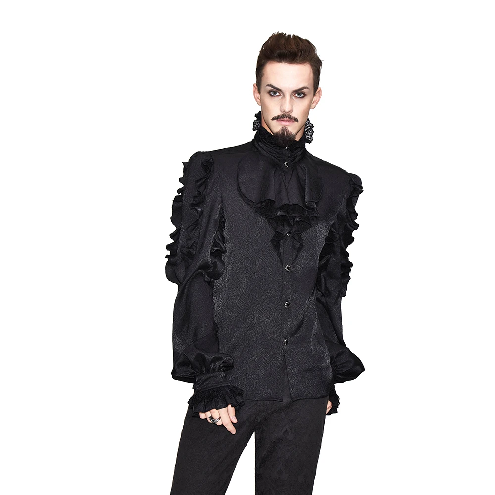 gothic ruffle shirt