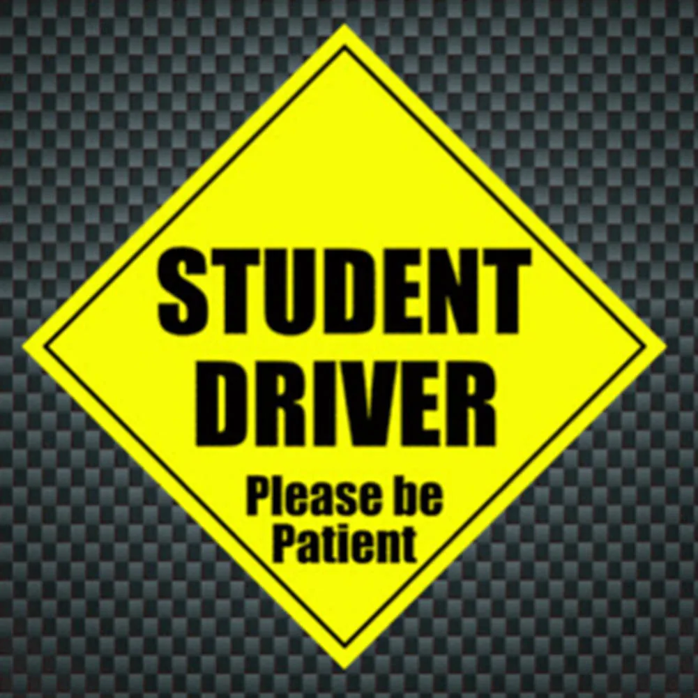 

Student Driver Please Be Patient Reflective Decal Funny Bumper Stickers Magnetic Vehicle Car Stickers