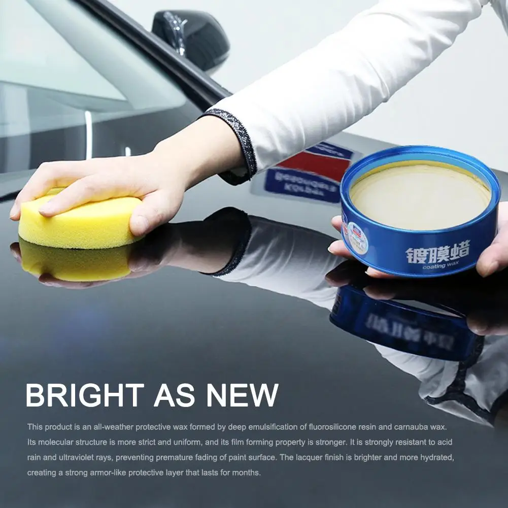 

100g Car Black Wax Care Waterproof Film Coating Hard Wax Paint Repair Scratch Stains Remove Anti-fade Car Care Wax