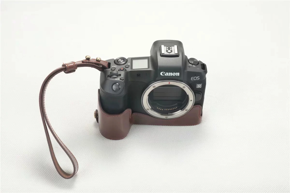 Новая сумка для камеры из искусственной кожи получехол Canon EOS R нижняя крышка с