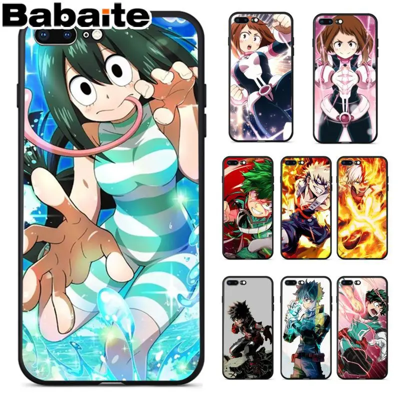 Babaite anime my hero academia Lovely Design Phone Accessories Case for Apple iPhone8 7 6 6S Plus X XS MAX 5 5S SE XR Cellphones