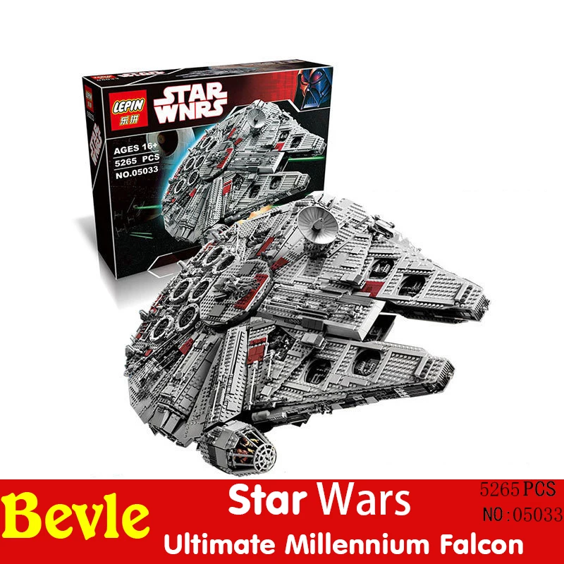 

Lepin 05033 5265pcs Without original box Star Wars Ultimate Collector Millennium Falcon Building Blocks Compatible Legoe 10179