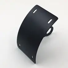 Черный маятник кривой номерной знак кронштейн для 2006-2012 Yamaha YZF R6 2008 2009