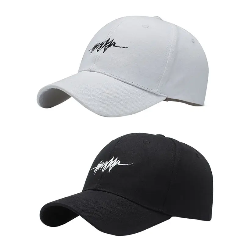 

Korean Embroidery Letter Baseball Cap Golf Cap Sunshade Adjustable Strap Headband Outdoor Sportswear