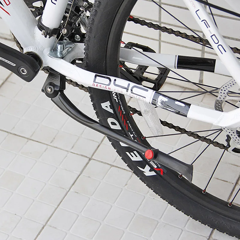 Alloy MTB Bicycle Bike Kickstand Parking Racks Bike Support Leg Side Stand Foot Brace 24''-27.5'' Adjustable Bicycle Accessories