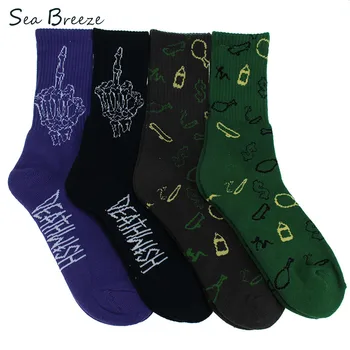 

Sea Breeze winter Japanese retro skateboard plus thick warm tube socks cotton men women casual street socks towel socks