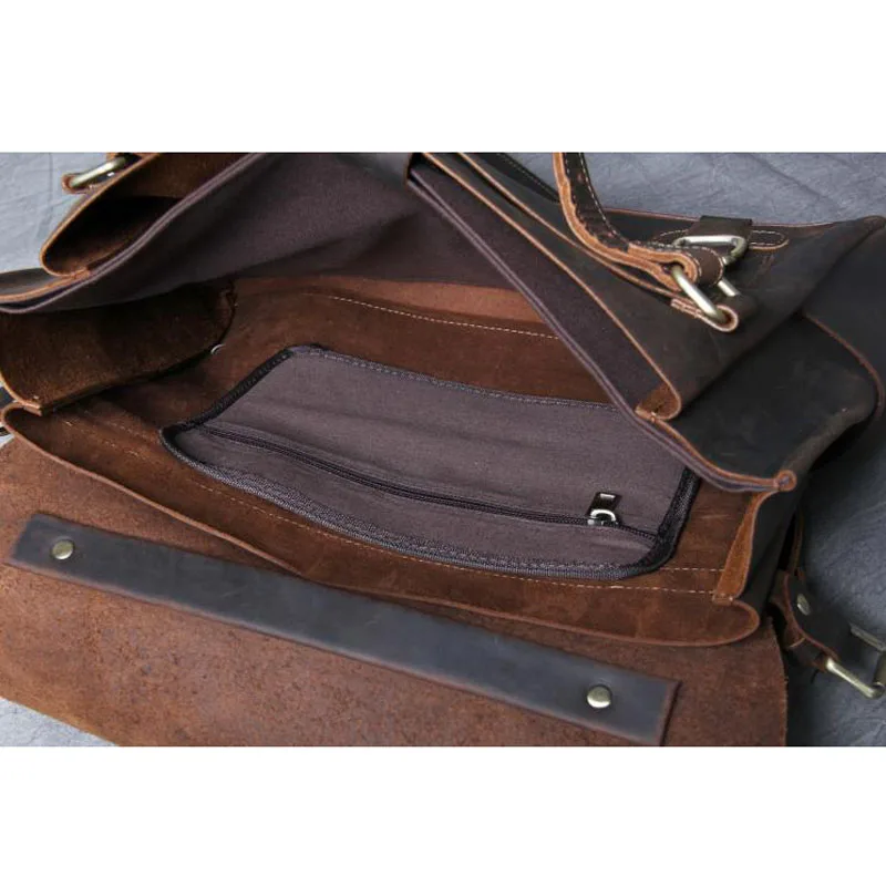 AETOO man Classic casual first layer of leather postman bag shoulder Messenger bag handmade original retro laptop bag