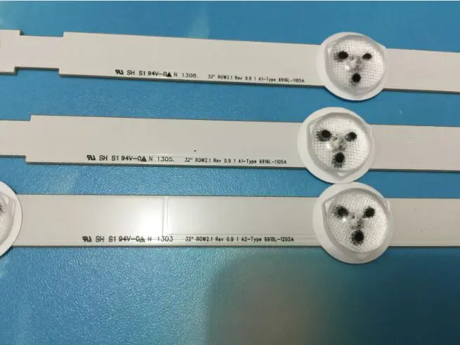 Светодиодные ленты для подсветки LG 32 дюйма ROW2.1 Rev0.9 TV 6916L 1106A/1105A/630 3 шт./компл. 1204/1205