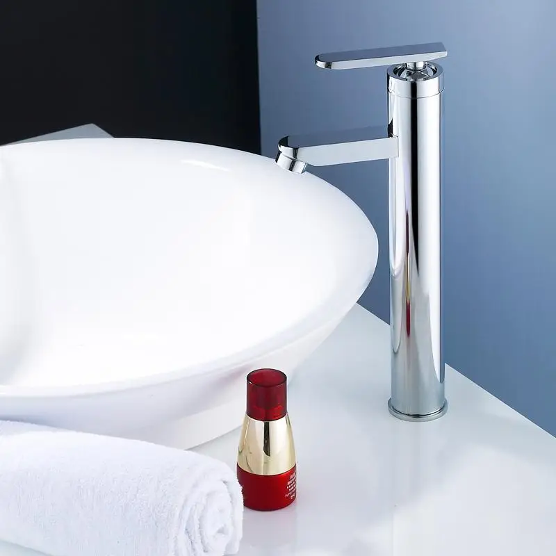 

Top quality single handle single hole basin faucets chrome sink faucets bathroom hot and cold water faucet wash tap