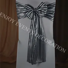 30 шт. YHC#402 полосатый сатиновый стул лента для свадьбы события Вечерние