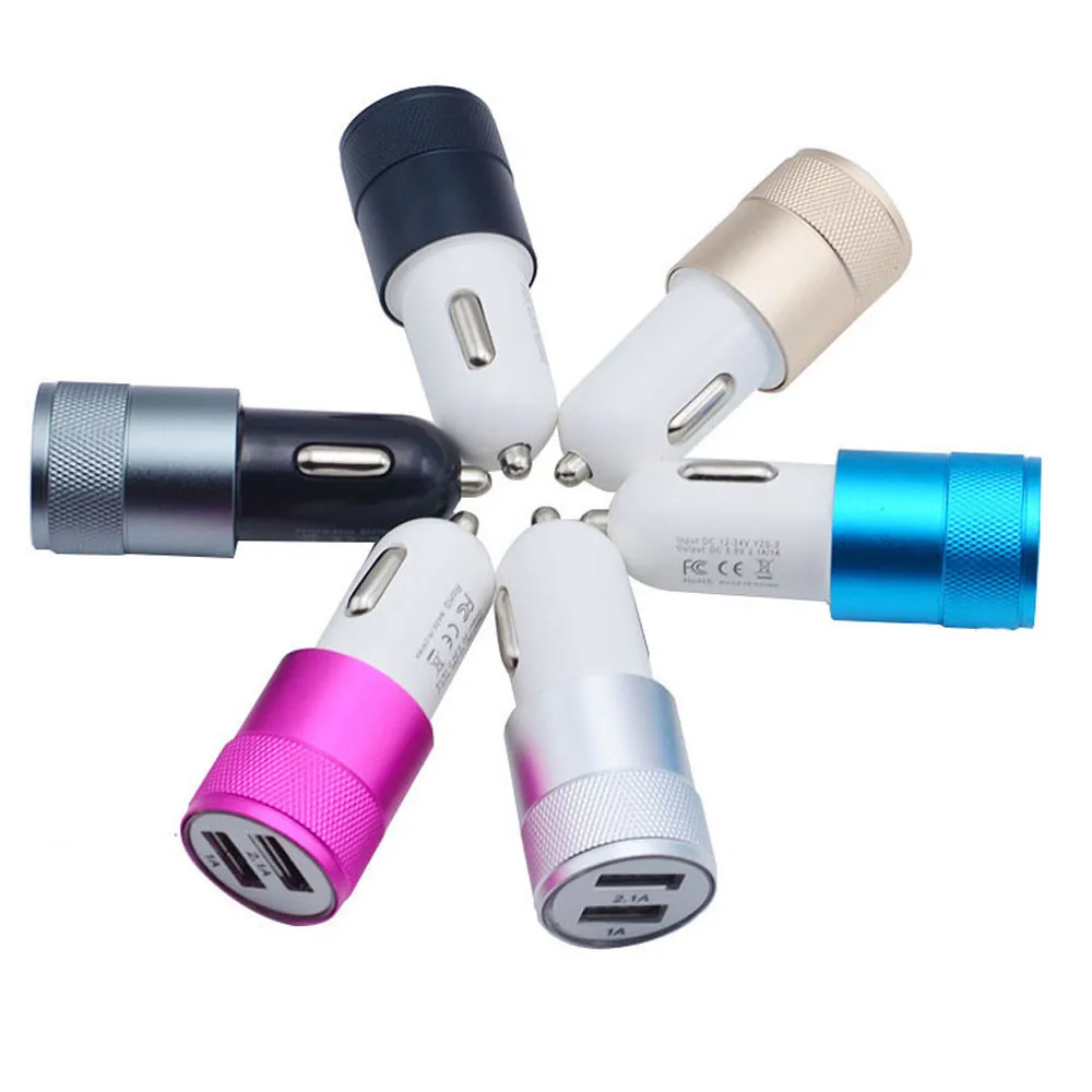 2.1A Dual USB Car Charger Quick Car Charger Universal Fast Charging 12V