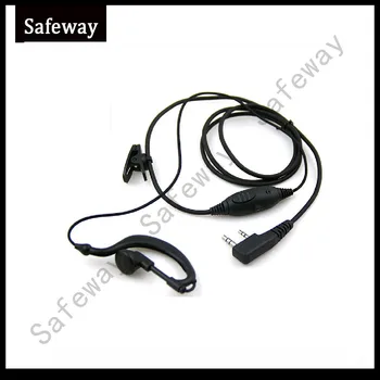

10PCS/lot Two way radio earpiece walkie talkie headset for baofeng 2 pin for kenwood TK3107 TK3207 TK480 TK 278