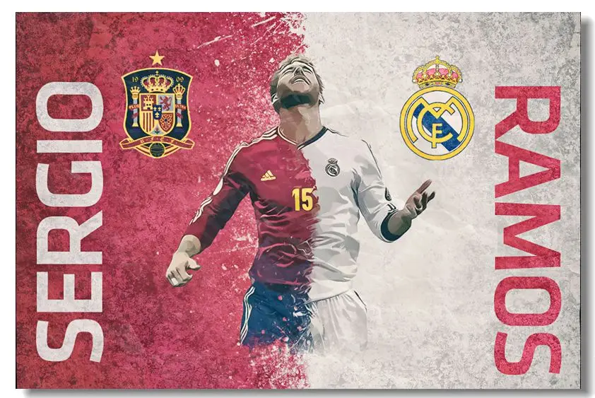 Sergio Ramos Football Giant Wall Art Poster Print