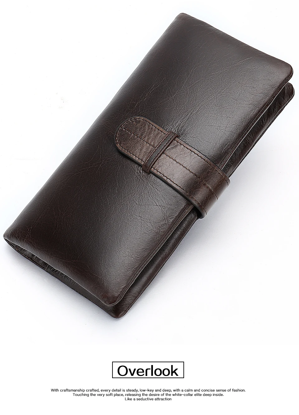 15 Wallet Men Leather Man Wallets Purse for Card Holder Men 's Wallet Clutch with Coin Pocket Slim Long Male Money Bag