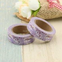 1 roll New 10M DIY Cute Kawaii Unicorn Japanese Washi Tape Decorative Adhesive Tape Masking Tape For Home Decoration cute kawaii lace adhesive washi tape flower decorative masking tape for home decoration photo album free shipping 3645