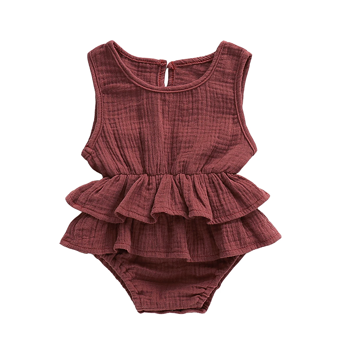 Pudcoco/Новинка; брендовая Милая Одежда для новорожденных девочек; боди-пачка без рукавов; От 0 до 2 лет - Цвет: Красный