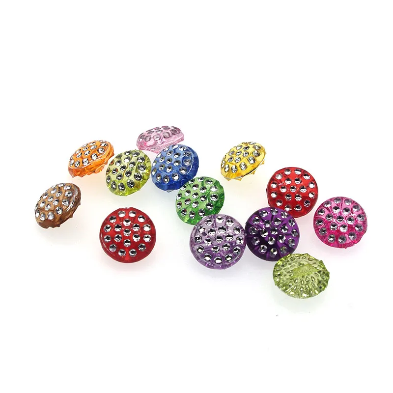 HOT 50PCS 12mm Random mixed of mineral surface Single Hole ROUND resin DIY craft buttons S1034 | Дом и сад