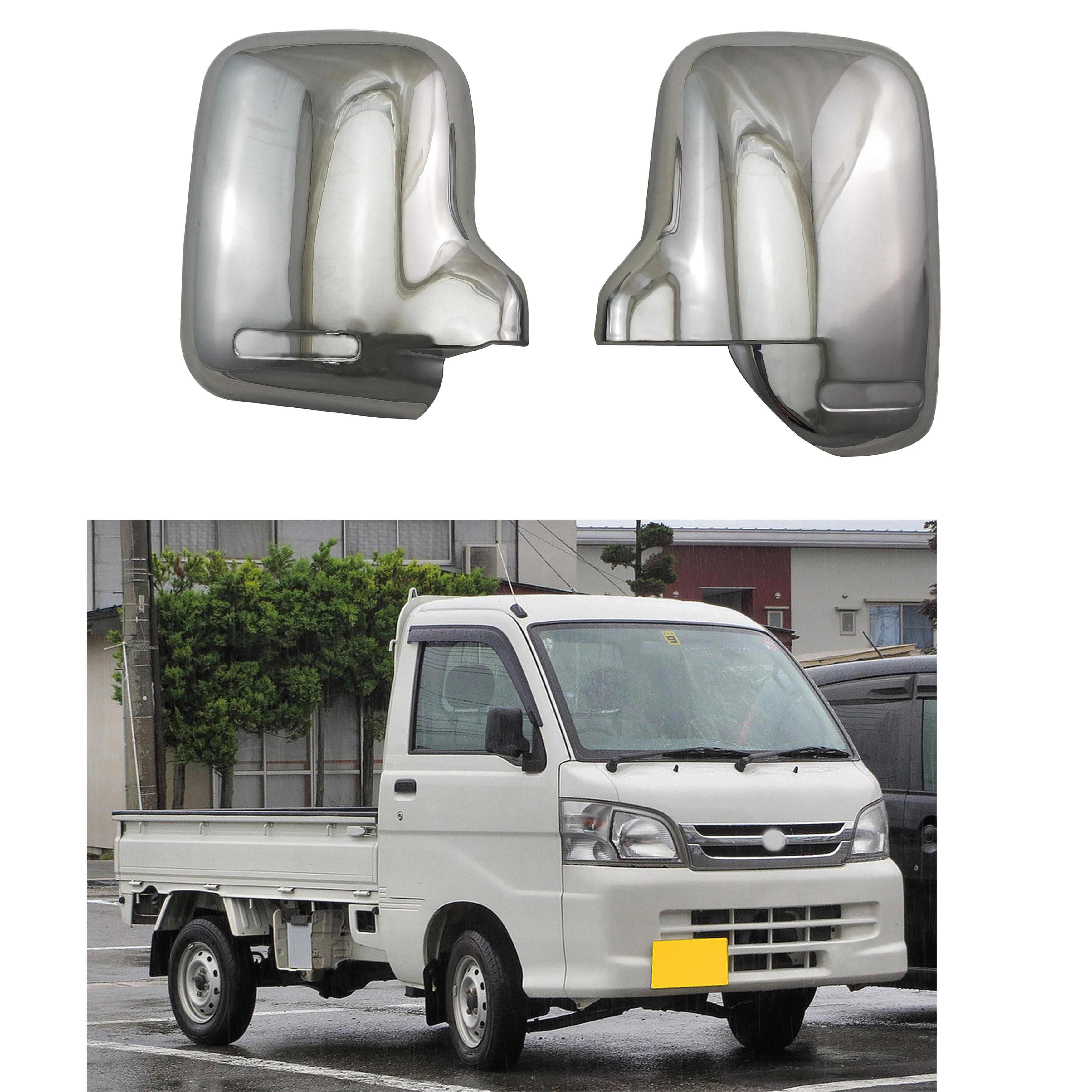 For Daihatsu Hijet S100, S110, S120, S130 2007-2014 Novel style 2PCS ABS Chrome plated Rear view door mirror cover Auto supplies
For Daihatsu Hijet S100, S110, S120, S130 2007-2014 Novel style 2PCS ABS Chrome plated Rear view door mirror cover Auto supplies