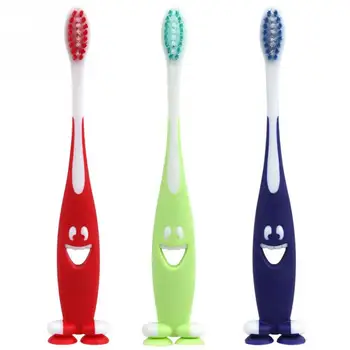 

3PCS/Set Oral Hygiene Smile Kids Cleaner Suction Cup Toothbrush Dental Care