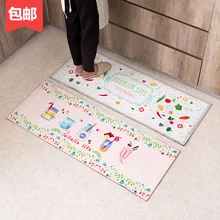 Домашний кухонный длинный Коврик для пола, домашняя дверь для гостиной, спальни, впитывающий коврик для ног