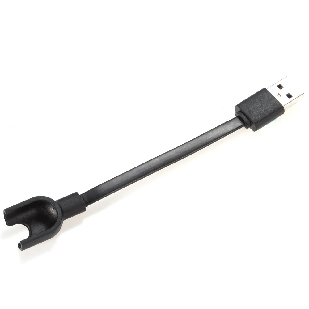 

New TPU Portable Quick Tough Durable Short Charging Time 14cm Portable Length USB Fast Charging Cable For Xiaomi Miband 2 BK