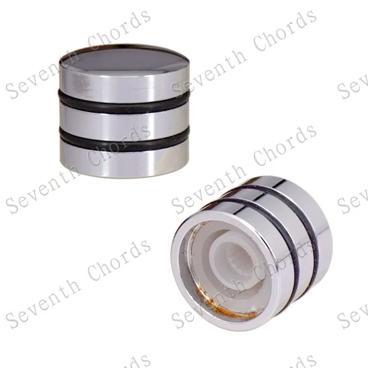 Silver metal volume knob potentiometer cap ZL02 diameter 19MM height