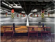 

Custom photo 3d wallpaper Underground Parking Lot background wall living room home decor 3d wall murals wallpaper for walls 3 d