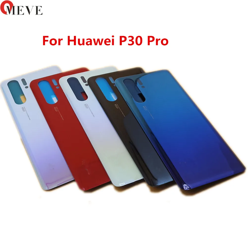 Для huawei P30 крышка батареи Задняя стеклянная панель Задняя Дверь Корпус чехол для huawei P30 Pro крышка батареи Замена - Цвет: White P30 PRO