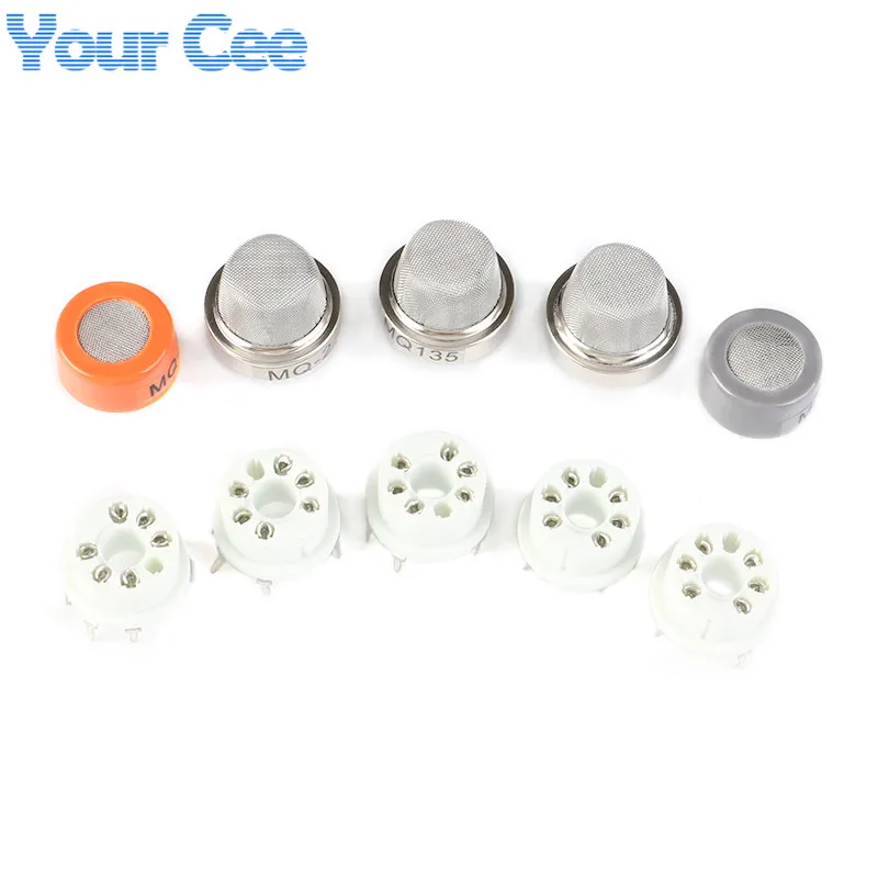  MQ Series Sensors MQ-135 MQ-2 MQ-3 MQ-5 MQ-7 Detecting Gas Smoke Sensor With MQ Socket Base MQ135 MQ2 MQ3 MQ5 MQ7  (2)