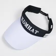 Мужская Летняя пустая верхняя черный, белый цвет бейсболка с надписью с вышитыми полосками в стиле пэчворк Регулируемый для гольфа, тенниса Спортивная пляжная шляпа от солнца