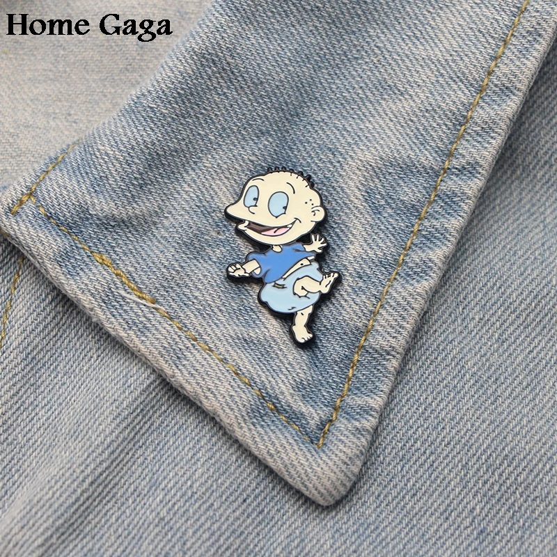 Homegaga цинк галстук мультфильм смешные булавки рюкзак одежда броши для мужчин и