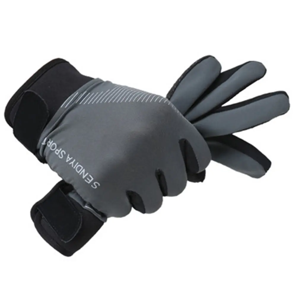 1 пара велосипедных перчаток с сенсорным экраном для мужчин и женщин, перчатки для горного велосипеда, дышащие летние варежки, YS-BUY - Цвет: Grey M