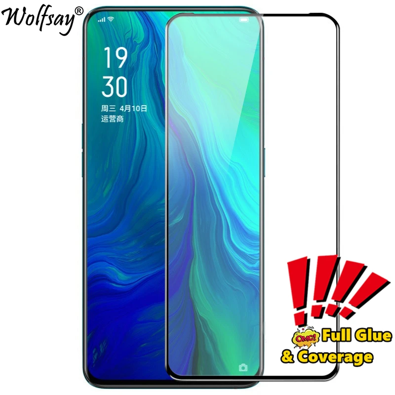 Полное покрытие закаленное стекло для Oppo F11 Pro защита экрана Защитное всего клея