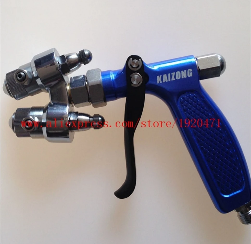 

Silver Mirror Dual Head Spray Gun Silvering Plating Chrome Spray Gun Double Head Two Component Stainless Steel