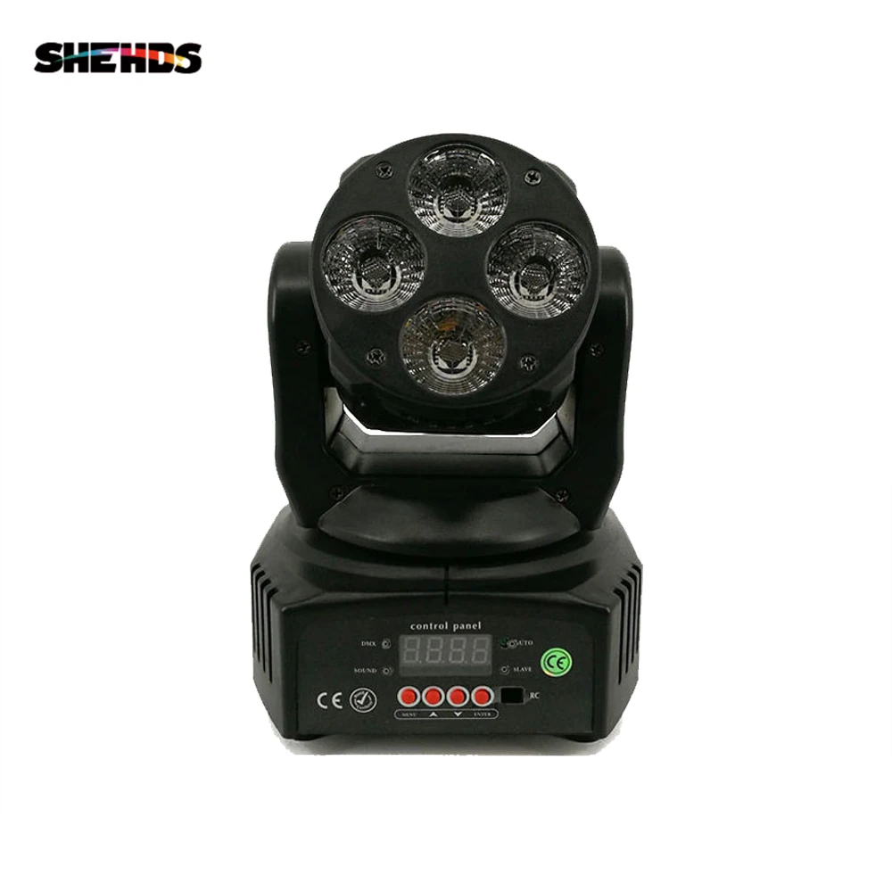  Factory LED 4x18W Moving Head Light Rgbwa Ultraviolet 6in1 Dmx 512 mini Wash Light Stage Lighting E - 32862838594