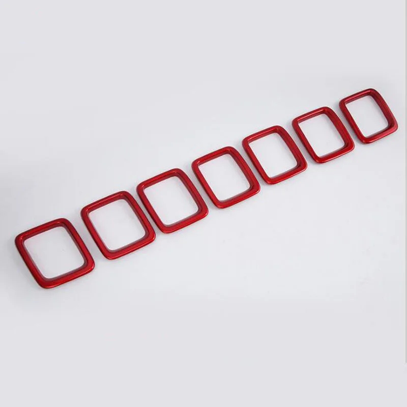 For Jeep Compass 2017 7PCS High Quality ABS Chrome Car Front Air Grille Decoration Sequins Cover Trim Styling Accessories | Автомобили и