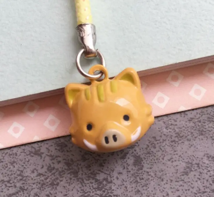12 symbolic animals Maneki Neko Bell Cell Phone Netsuke Charm Decor Hanging 120pcs