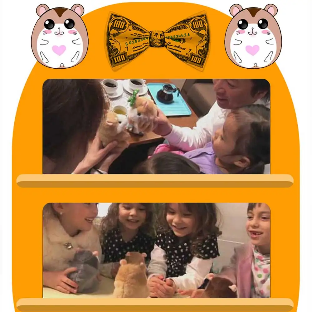 Touchcare 15 см Talking хомяк мышь Pet плюшевые игрушки Учитесь говорить Электрический
