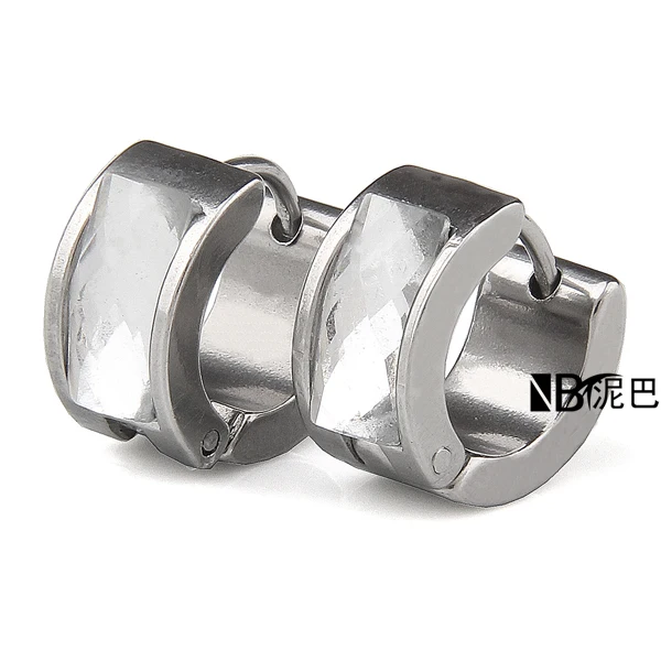 

New Classic design Blue and White rhinestone Crystal Zircon Stud earrings jewelry for women