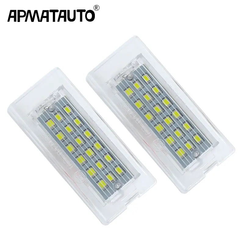 

Apmatauto 2pcs White CANbus LED Number License Plate Light Lamp 18 SMD 3528 For BMW E53 X5 1999-2003 E83 X3 03-10 Error Free